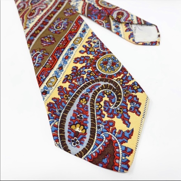 Liberty Of London Vintage Paisley Silk Tie - Picture 3 of 5